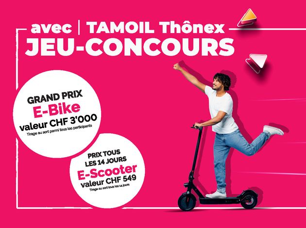 Grand concours à la station TAMOIL de Thônex : passez et gagnez gros !